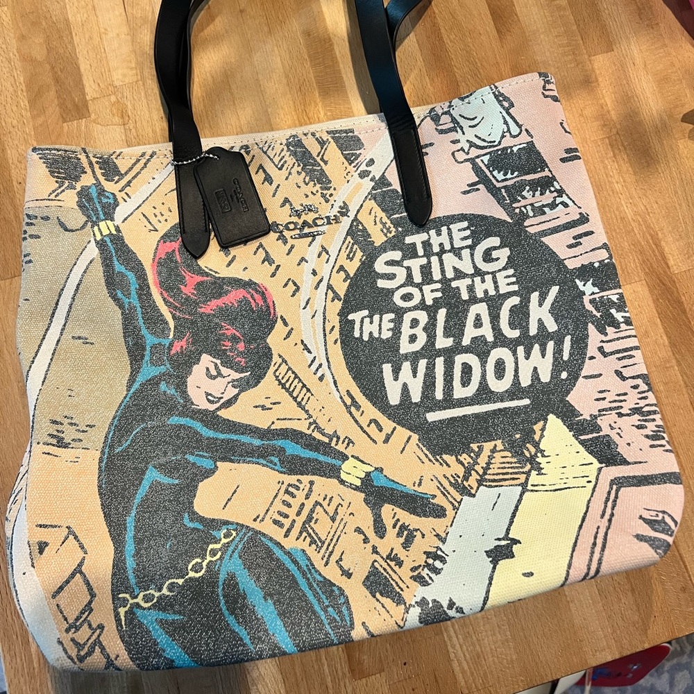 Coach marvel black widow bag